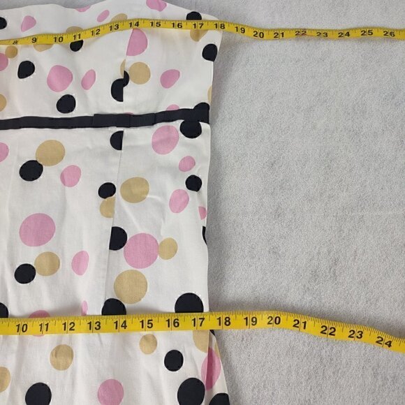 Kim Rogers Sleeveless Polka Dot Cotton Midi Dress With Stretchy Back. Size 16 - Picture 5 of 9